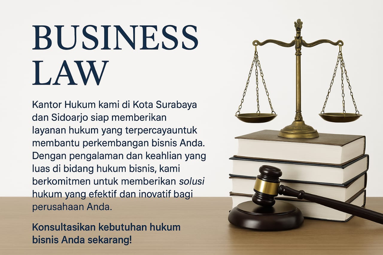 kantor hukum bisnis Surabaya Sidoarjo dan sekitarya